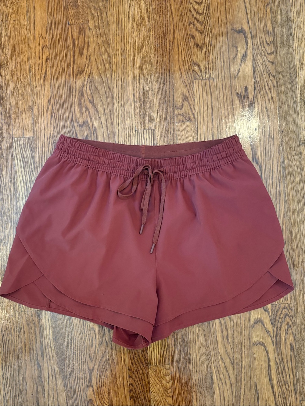 CALIA by Carrie Underwood Burgundy Athletic Shorts with Drawstring